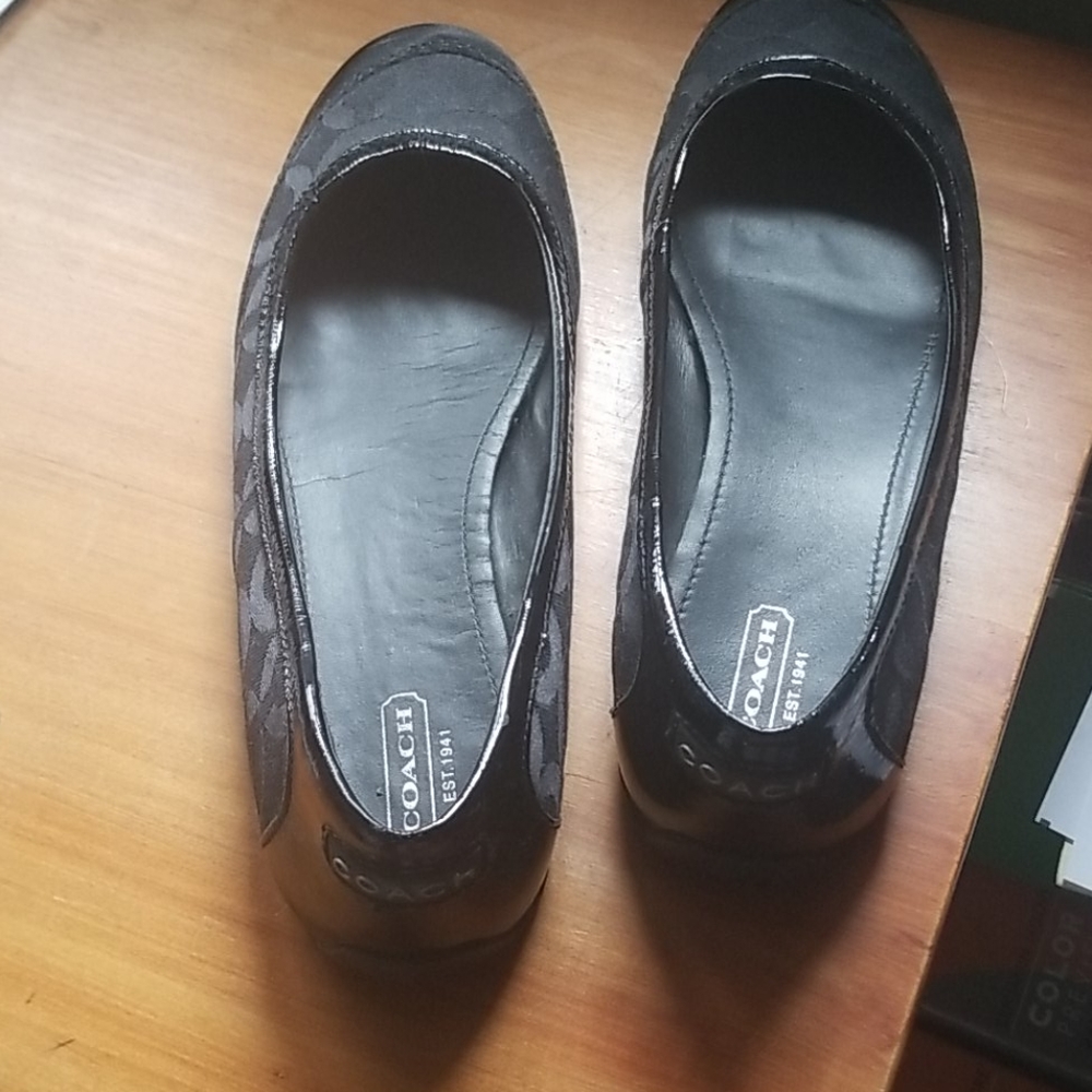 Black shoes coach